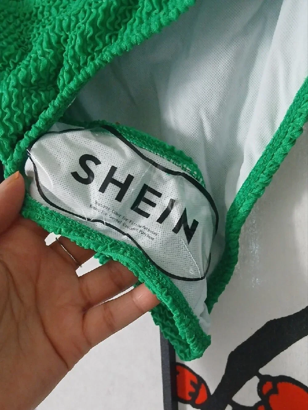 NWOT Green Smocked Two-Piece Swim Set